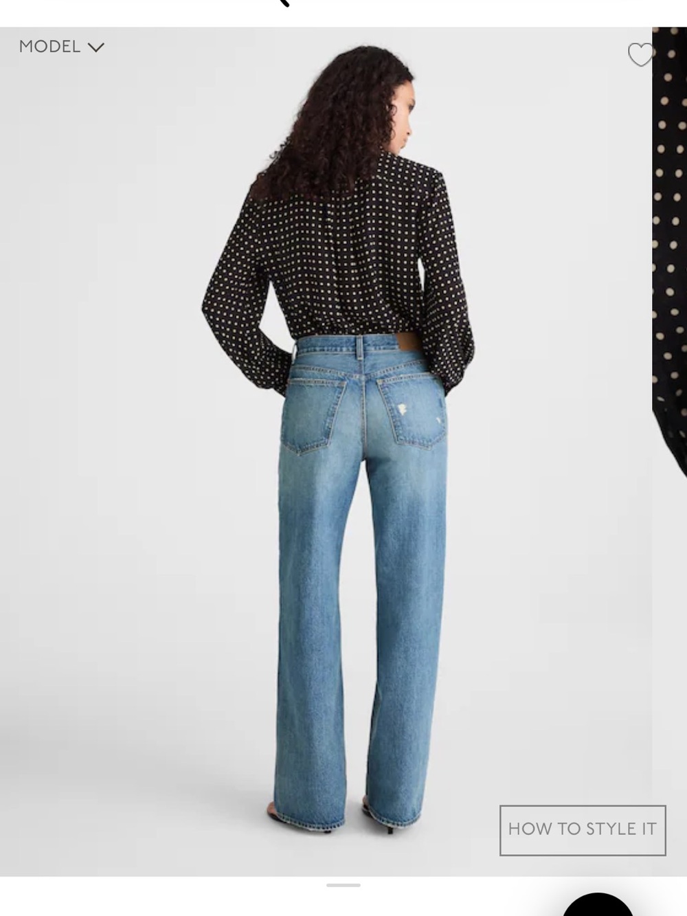 Madewell low slung baggy 28 like new - Picture 3 of 6